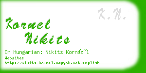 kornel nikits business card